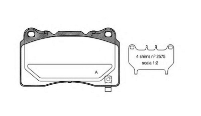 OPEN PARTS bpa066604 -  Комплект тормозных колодок, дисковый тормоз